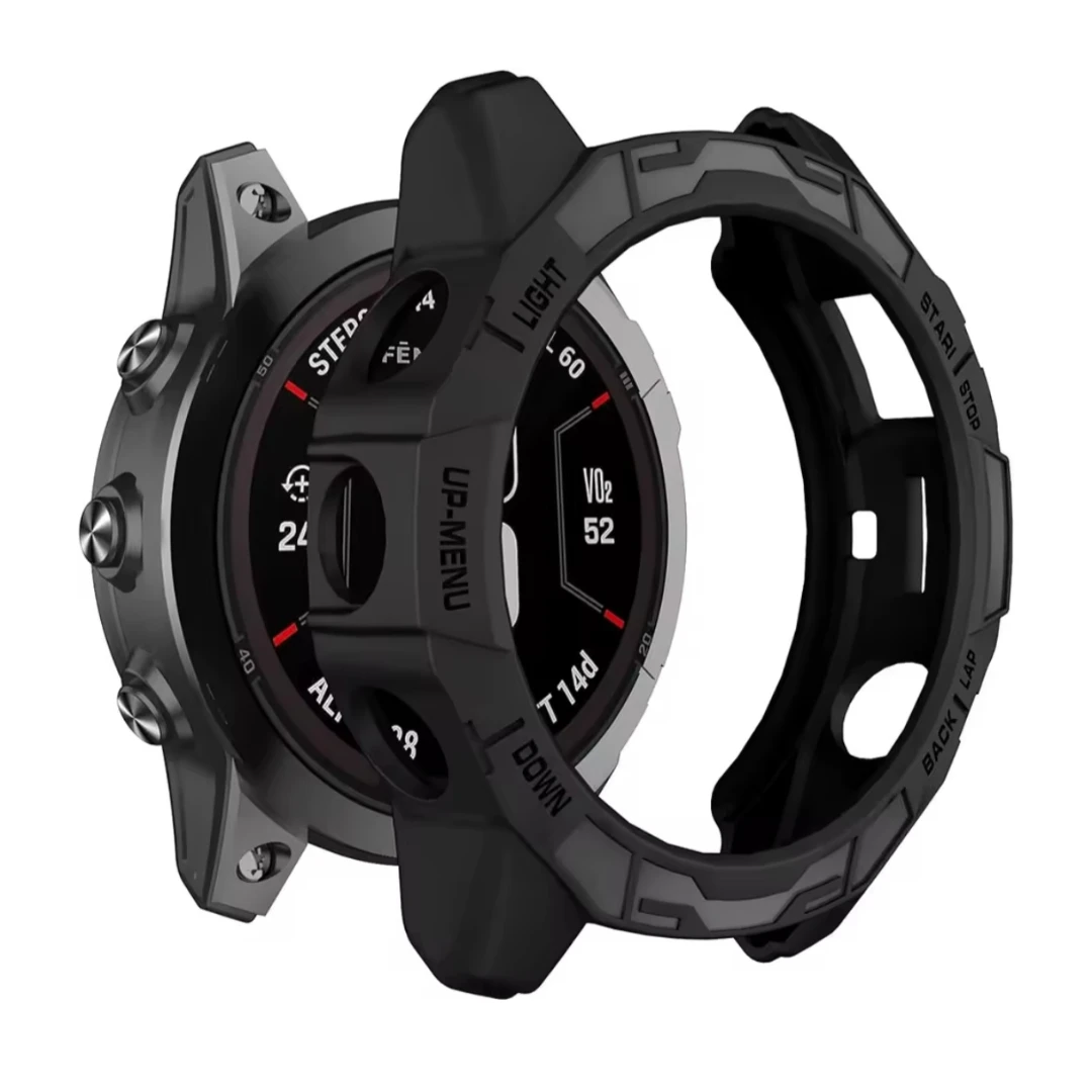 Carcasa tpu negro fenix 7 47mm y fenix 7 pro