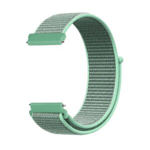 correa tela velcro verde menta con gris