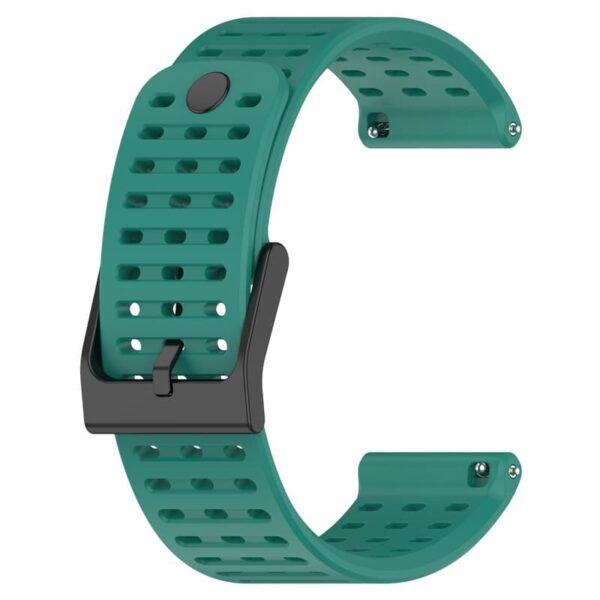 correa verde pino con orificios para reloj garmin forerunner 255 suunto vertical