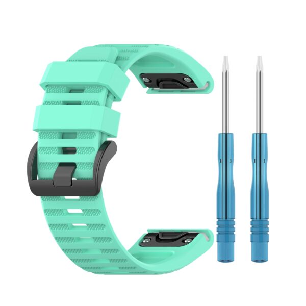 Correa de silicona para garmin fenix 5 fenix 6 forerunner 945 verde menta