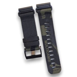 Correa tela nylon garmin fenix 5x 6x 7x camuflaje