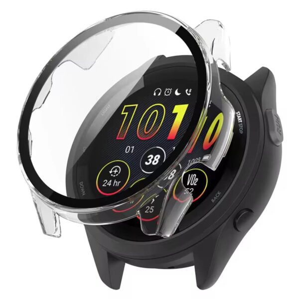 carcasa tpu con mica vidrio templado para reloj garmin forerunner 165