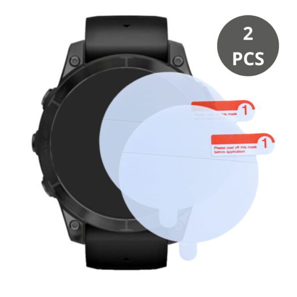 pack 2 láminas tpu film transparente protectora para reloj garmin epix pro gen2 47mm