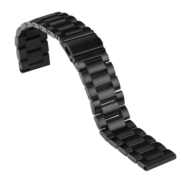 Correa Acero para Forerunner 255 / Venu 2 / Vivoactive 4 / 5 Peak / 9 Peak - Negra - Imagen 2