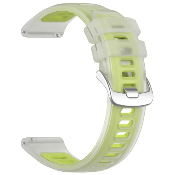correa silicona para garmin forerunner 255s 265s venu 2s 3s verde limón