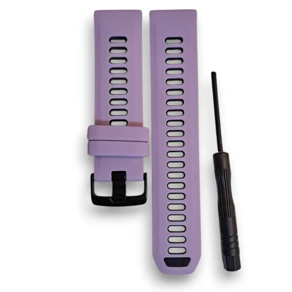 correa para reloj garmin forerunner 970 965 955 color morado con negro