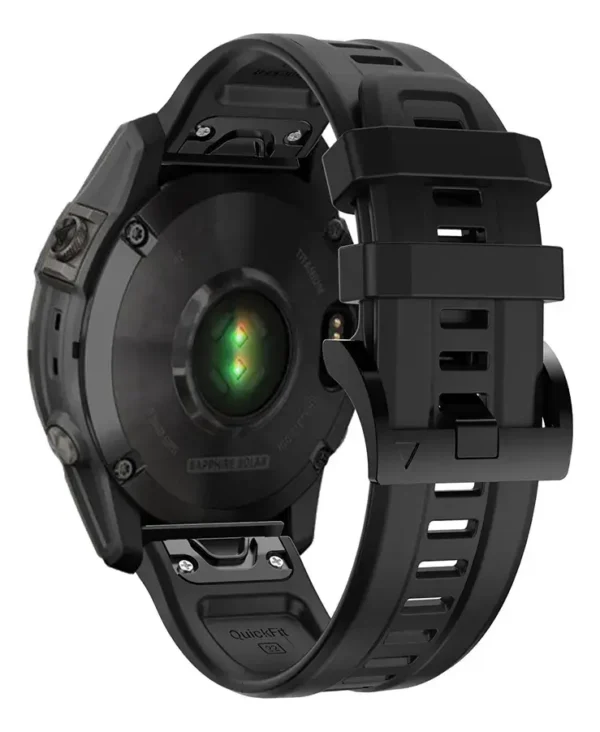 correa color negro para garmin fenix 7, fenix E 47mm