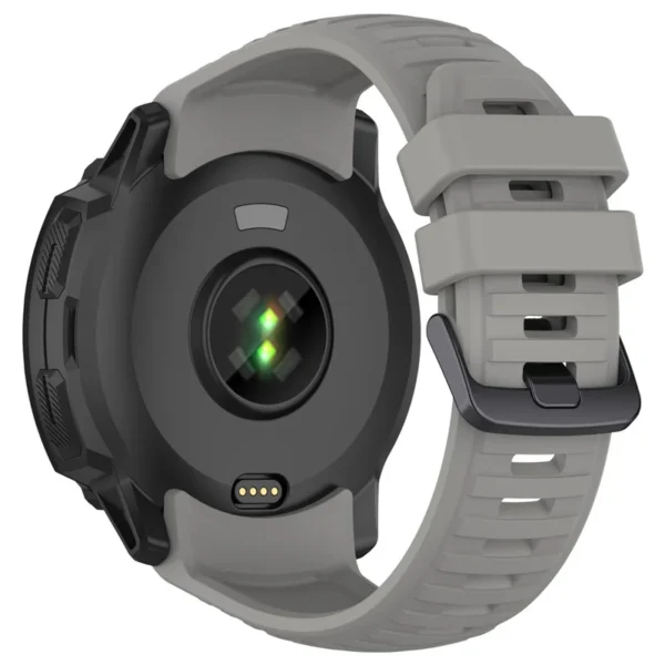 Correa de silicona para reloj Garmin Instinct 2x Solar - Gris - Imagen 2