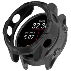 Carcasa de tpu para reloj garmin forerunner 570 (47mm) color negro